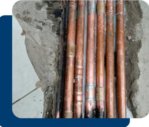 Rede de gás finalizada